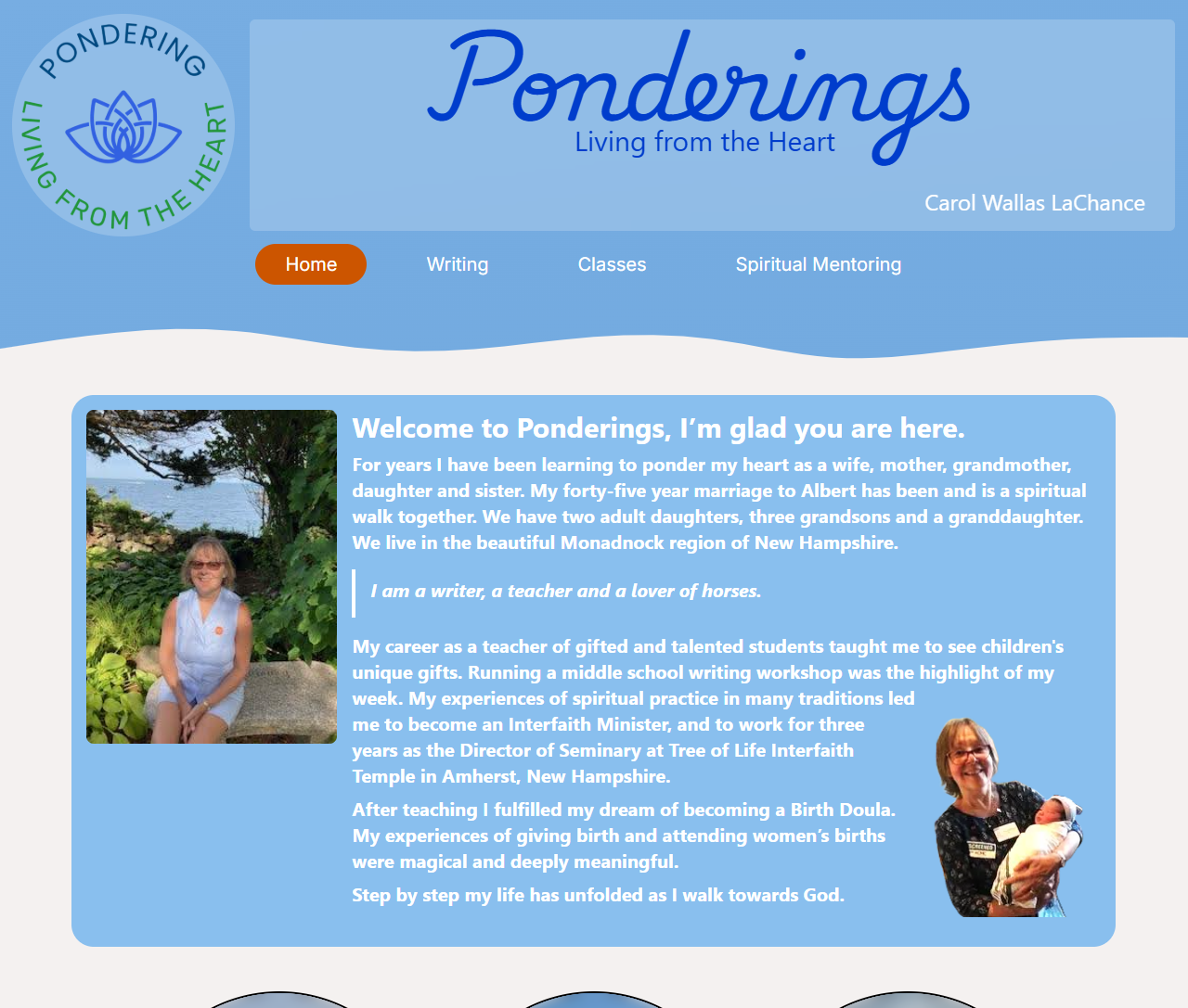 Designed and developed a website for a local memoir writer who wanted to share their story. The site was built using NextJS and deployed to Vercel to keep costs low.
<br/><br/>
I worked on this project with Carol around the same time as The Truth So Help Me Good, and we used a similar approach to building the site.